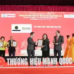 Tập đoàn phát triển giáo dục Apu được vinh danh với giải thưởng “Top 10 Thương Hiệu Mạnh Quốc Gia”