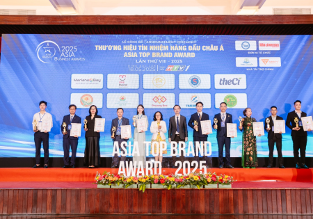 Mariana Bay vinh dự nhận danh hiệu Top 10 Thương hiệu tín nhiệm hàng đầu Châu Á tại Asia Top Brand Award 2025