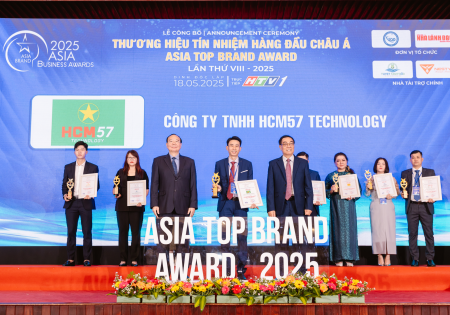 HCM57 Technology lọt Top 10 Thương hiệu Tín nhiệm Châu Á 2025: Bản lĩnh công nghệ Việt trên trương quốc tế