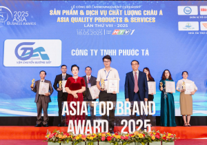 Công ty TNHH Phước Tá đón nhận giải thưởng Sản phẩm - Dịch vụ chất lượng Châu Á 2025
