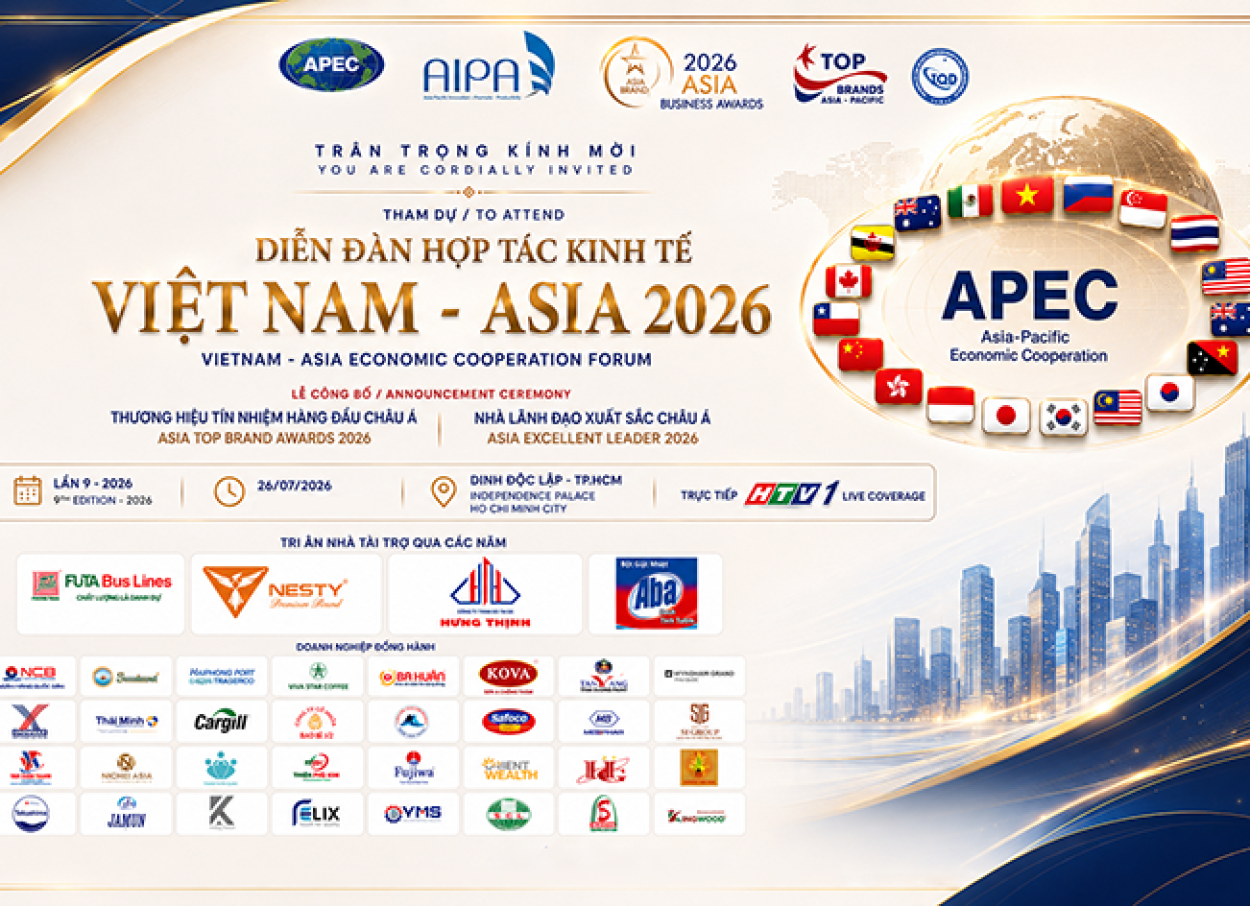Lễ công bố “Thương Hiệu Tín Nhiệm Hàng Đầu Châu Á 2026” tại Dinh Độc Lập