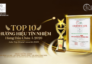 Khoảnh Khắc Trung Nguyên Legend Và Trung Nguyên E-Coffee Cùng Được Vinh Danh “Top 10 Thương Hiệu Tín Nhiệm Hàng Đầu Châu Á 2026”